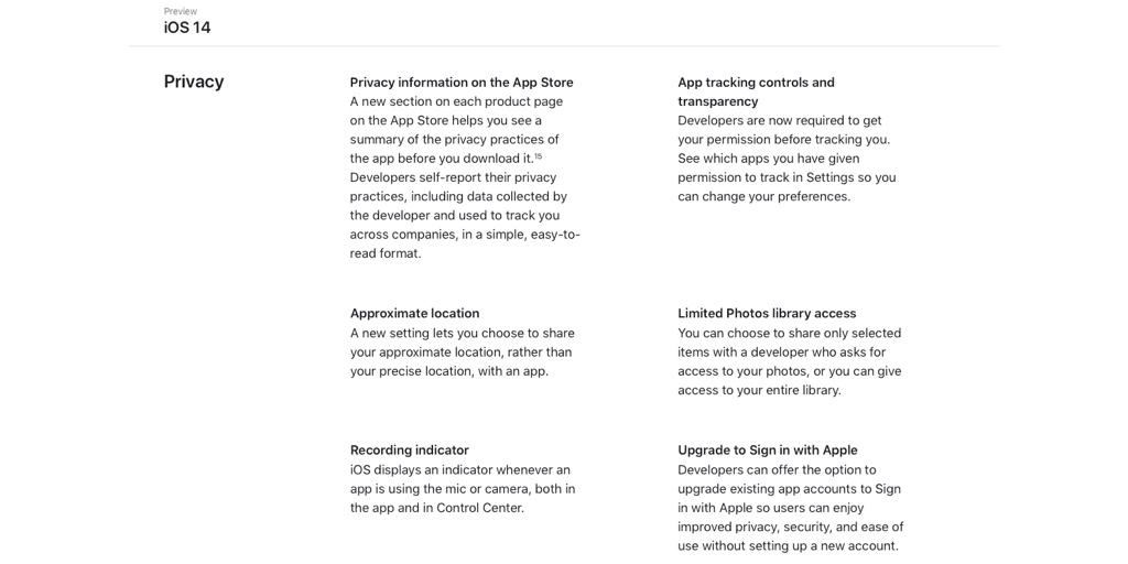 iOS 14 Privacy and Security Features