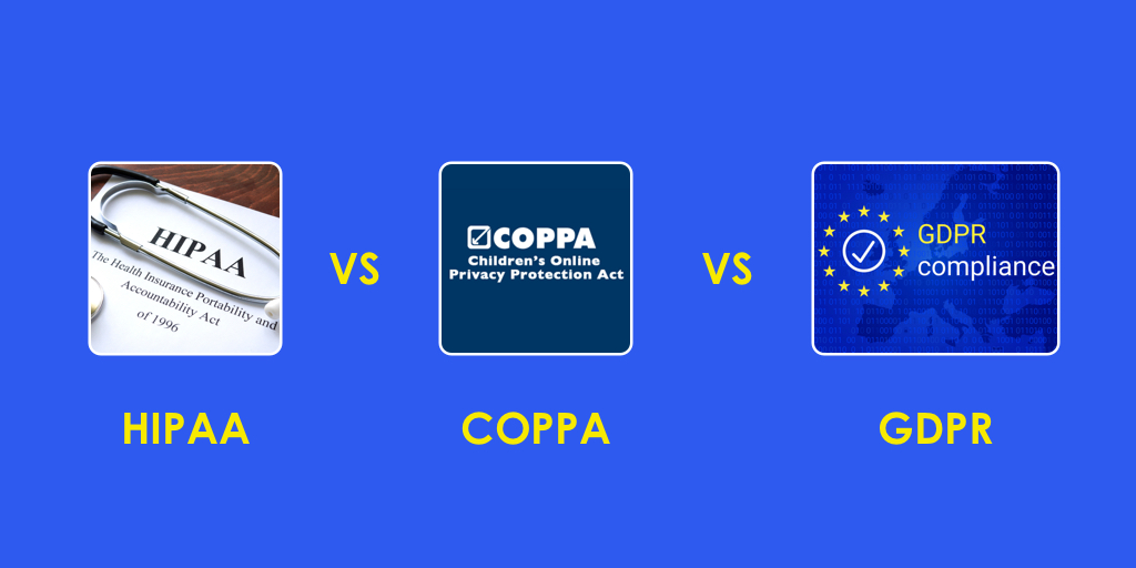 HIPPA vs COPPA vs GDPR