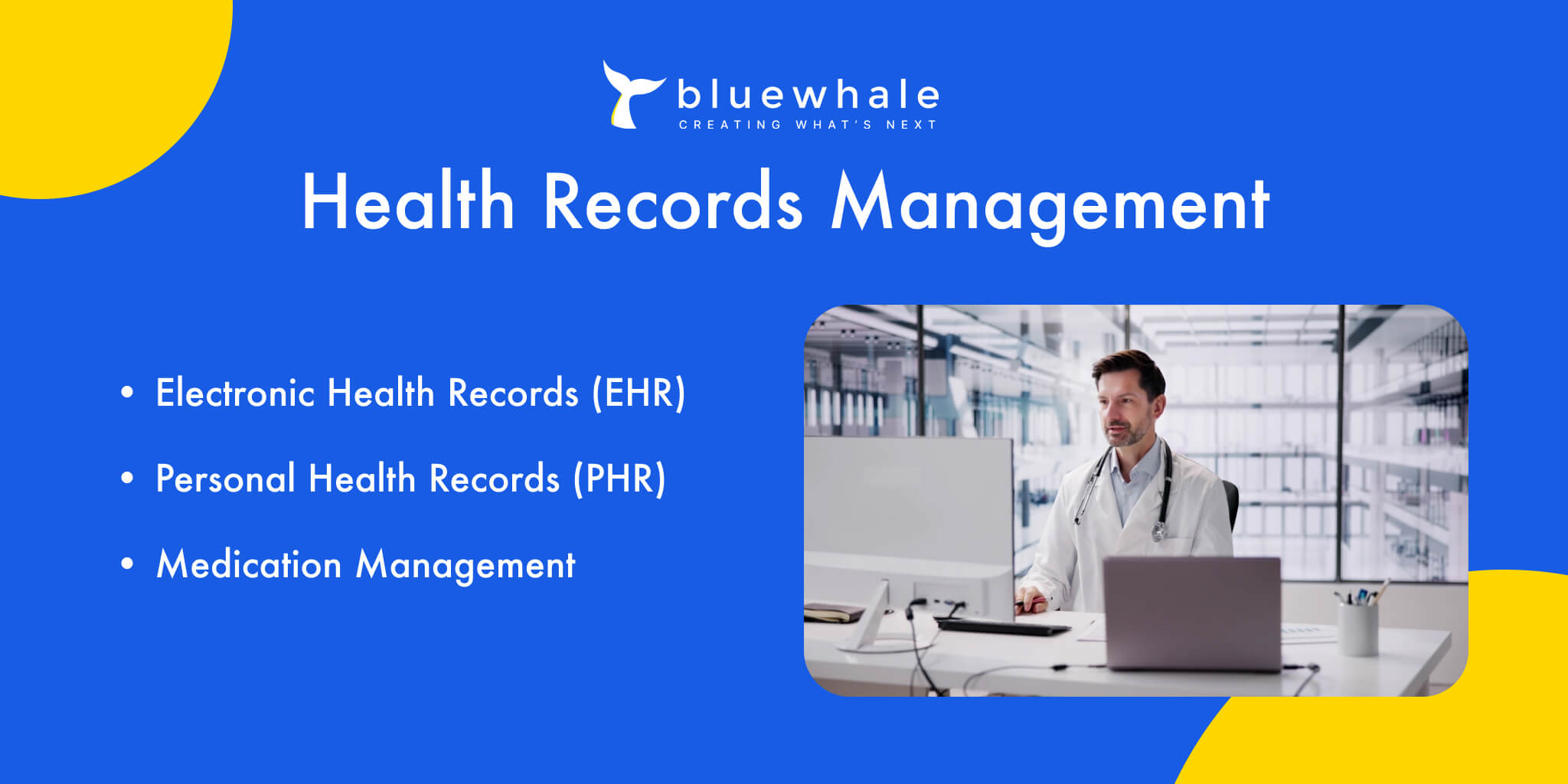 Health records management with EHR and PHR integration